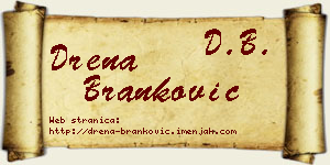 Drena Branković vizit kartica